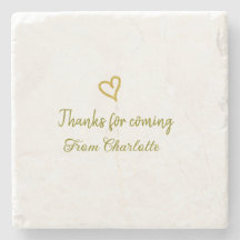 bedankt voor komst Voeg naam toe Tekstbericht Gold