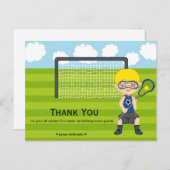 Bedankt voor Lacrosse verjaardag Briefkaart (Voorkant / Achterkant)