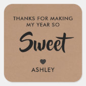 Bedankt voor Making My Year So Sweet Teacher Label (Voorkant)