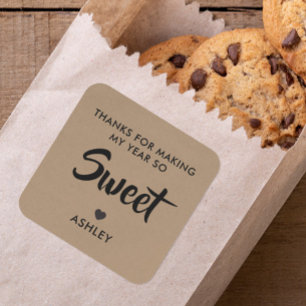 Bedankt voor Making My Year So Sweet Teacher Label