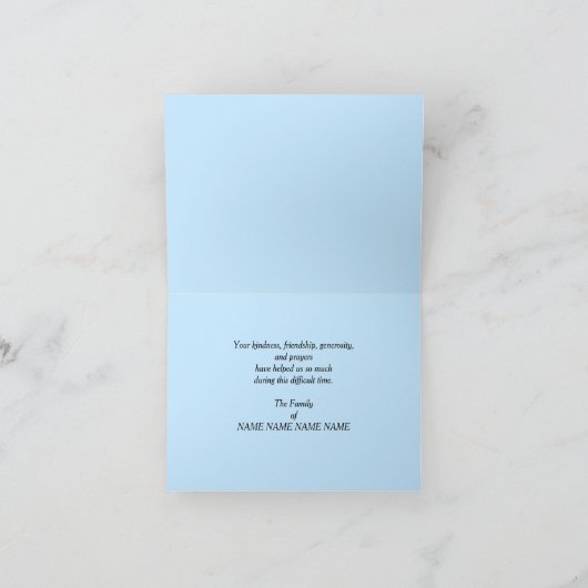 Bedankt voor Memorial Bijdrage, Reflectie (Binnen)