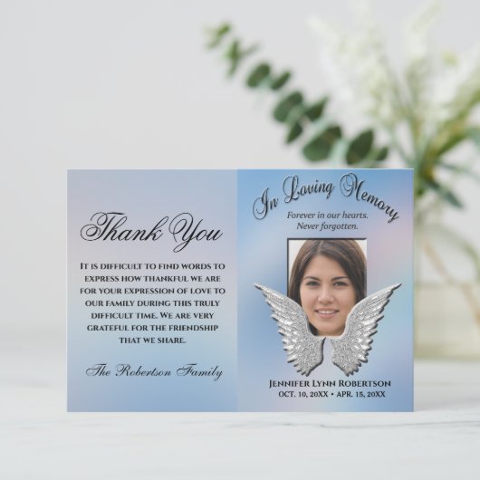 Bedankt voor Memorial Foto Keepomwille (Staand voorkant)