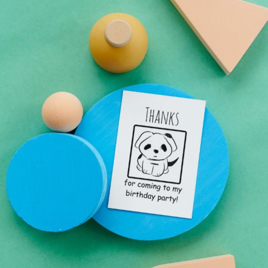 Bedankt voor mijn blog Puppy Bedankt