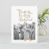 Bedankt voor mijn Bridesmaid Trendy foto (Staand voorkant)