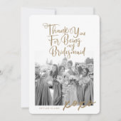Bedankt voor mijn Bridesmaid Trendy foto (Voorkant)