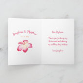 Bedankt voor mijn bruidsmeisje roze plumeria (Binnen)