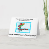 BEDANKT VOOR MIJN cartoon-bloemen (Achterkant)