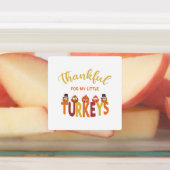 Bedankt voor mijn kleine kalkoenen labels (Aangebracht)