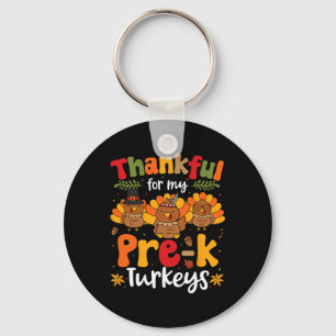 Bedankt voor mijn leerkracht voor de Thanksgiving Sleutelhanger