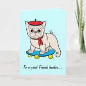 Bedankt voor mijn lerares Frans (Voorkant)