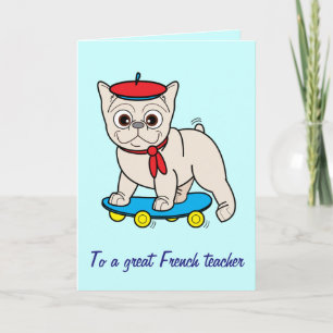 Bedankt voor mijn lerares Frans