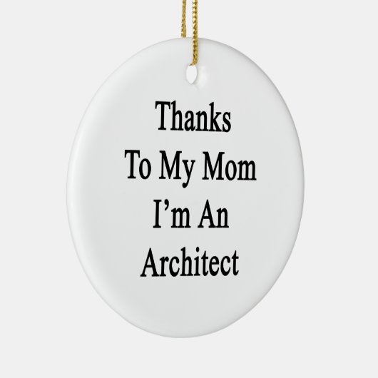 Bedankt voor mijn moeder ik ben architect keramisch ornament (Rechts)