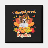 Bedankt voor mijn Papillon Dog Thanksgiving, ik be Magneet (Voorkant)