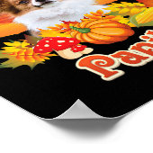 Bedankt voor mijn Papillon Dog Thanksgiving, ik be Poster (Hoek)