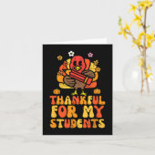 Bedankt voor mijn studenten Thanksgiving Herfst le Kaart (Gele Bloem)