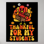 Bedankt voor mijn studenten Thanksgiving Herfst le Poster (Voorkant)