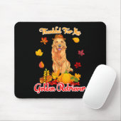 Bedankt voor mijn Thanksgiving Golden Retriever Muismat (Met muis)