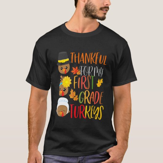 Bedankt voor mijn Thanksgiving Tea voor de eerste  T-shirt (Voorkant)