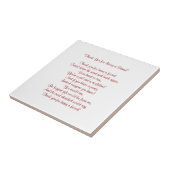 Bedankt voor mijn vriend - Tile / Trivet Tegeltje (Zijkant)