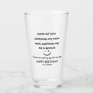 Bedankt voor m'n vader. glas