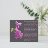 BEDANKT VOOR NATUUR EVENEMENT DEELNAME BRIEFKAART (Staand voorkant)