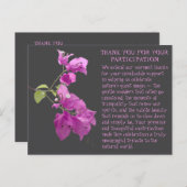 BEDANKT VOOR NATUUR EVENEMENT DEELNAME BRIEFKAART (Voorkant / Achterkant)