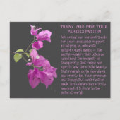 BEDANKT VOOR NATUUR EVENEMENT DEELNAME BRIEFKAART (Voorkant)