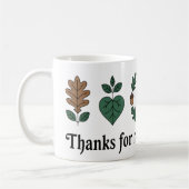 Bedankt voor Never Leafing Me Mok | Grappig Plant (Links)