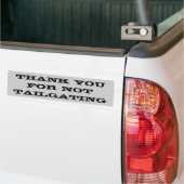 Bedankt voor niet te bumperkleven (Thunderbird) Bumpersticker (Op Truck)