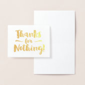 Bedankt voor niets Fancy Folie Kaarten (Display)