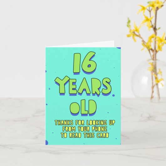 Bedankt voor omhoog het kijken van uw telefoon om kaart (Gele Bloem)