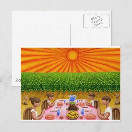 Bedankt voor ons dagelijks brood briefkaart (Voorkant / Achterkant)