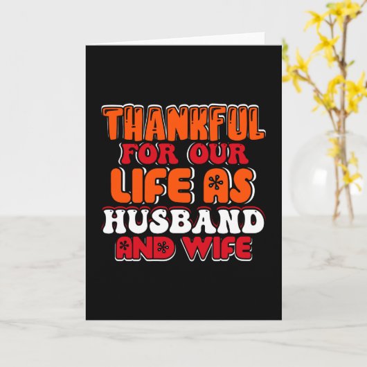 Bedankt voor ons leven als man en vrouw kaart (Gele Bloem)