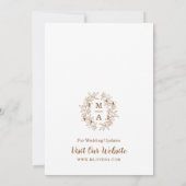 Bedankt voor ons Verloving Wood Kaart (Achterkant)