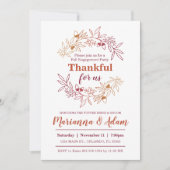 Bedankt voor onze Fall Wedding Engagement Party Kaart (Voorkant)