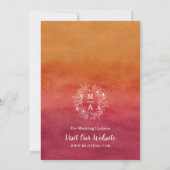 Bedankt voor onze Fall Wedding Engagement Party Kaart (Achterkant)