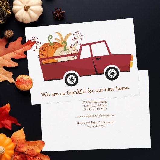 Bedankt voor onze nieuwe Home Cute Thanksgiving Mo Aankondiging