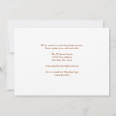 Bedankt voor onze nieuwe Home Cute Thanksgiving Mo Aankondiging (Achterkant)