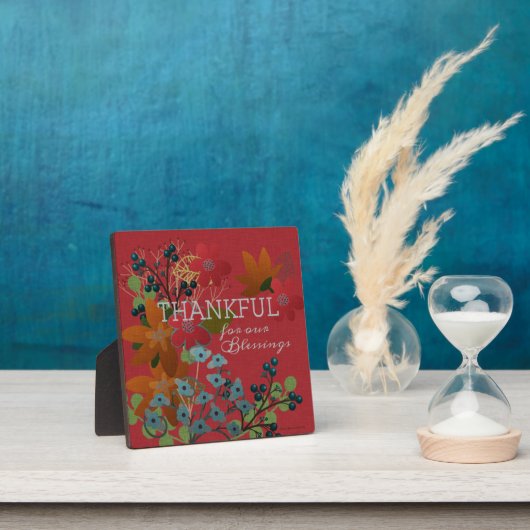 Bedankt voor onze zegeningen | Bergen en bloemen Fotoplaat (Insitu)