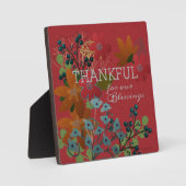 Bedankt voor onze zegeningen | Bergen en bloemen Fotoplaat (Voorkant)