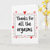 Bedankt Voor Orgasmes Kaart (Gele Bloem)