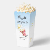 Bedankt voor papaver met popcorn bruiloft bedankdoosjes (Popped)