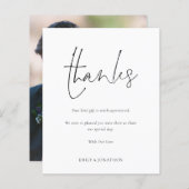 Bedankt voor Pas getrouwd voor budgetscript voor w (Voorkant / Achterkant)