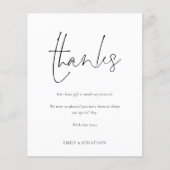 Bedankt voor Pas getrouwd voor budgetscript voor w (Voorkant)