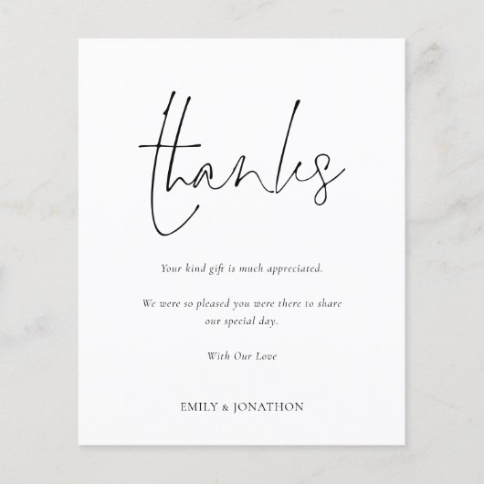 Bedankt voor Pas getrouwd voor budgetscript voor w (Voorkant)