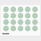 Bedankt voor Popping By Baby shower Popcorn Ronde Sticker (Vel)