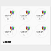 Bedankt voor Popping By Gift Labels, Ronde Sticker (Vel)