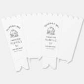 Bedankt voor Popping By Housewarming Party Popcorn Bedankdoosjes (Ongevouwen)