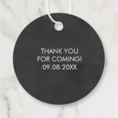 Bedankt voor Popping By Label, Bruiloft Label, Kri Bedankjes Labels (Achterkant)