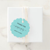 Bedankt voor Popping By Wedding Popcorn Gift Label (In situ)